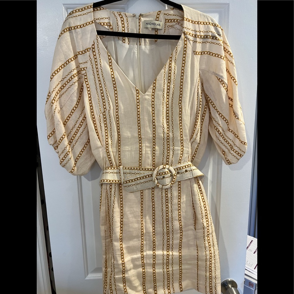 Nicholas Vintage chain mini dress